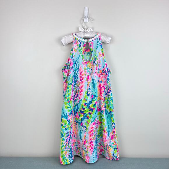 Lilly Pulitzer Girls Mini Pearl Soft Shift Dress Multi Catch the Wave 10 - Picture 5 of 6